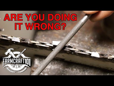 No Nonsense Guide to Chainsaw Sharpening. How To Sharpen A Chainsaw Properly. FarmCraft101
