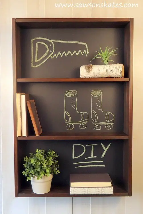 Chalkboard-Shelf-Unit