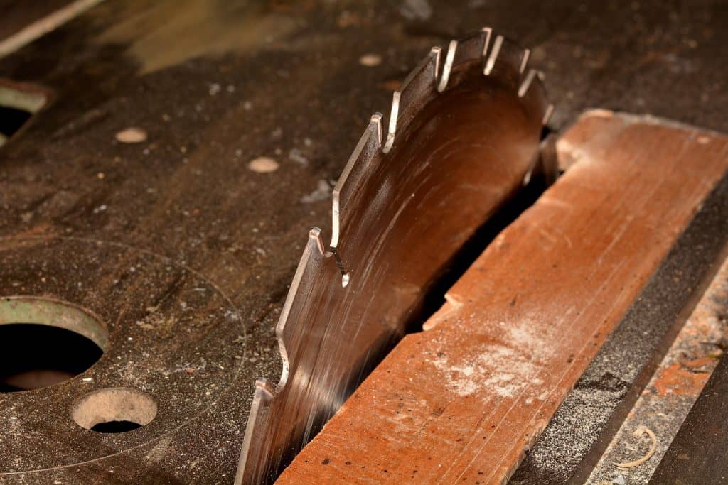 Clean old table saw