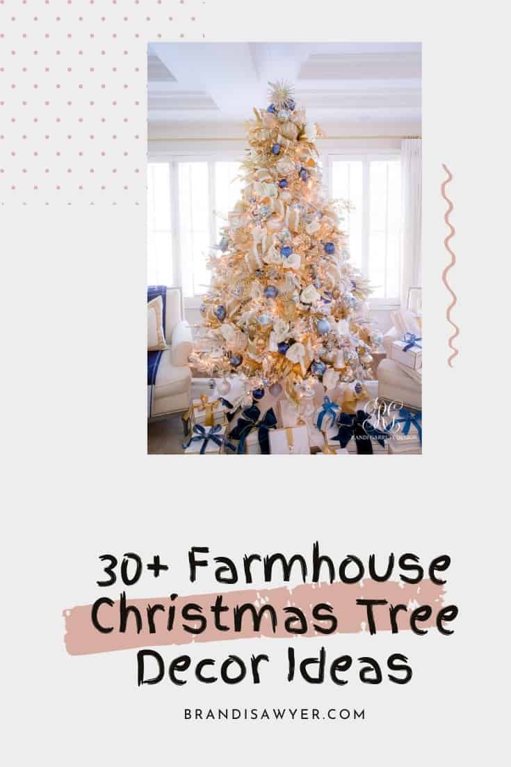 30+ Farmhouse Christmas Tree Decor Ideas