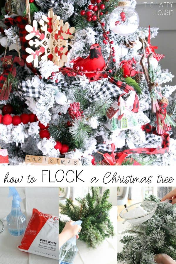 A Flocked Christmas Tree