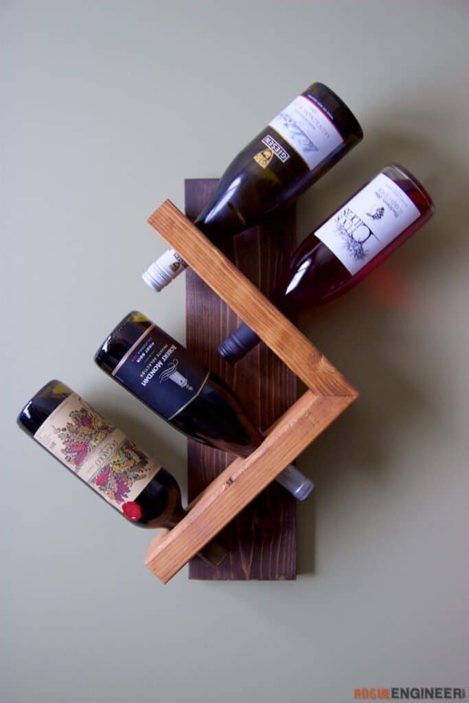 DIY Wall Wine Holder